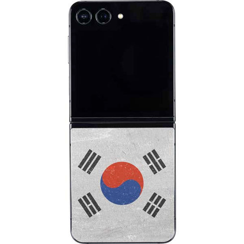 South Korean Flag Distressed Galaxy Z Flip5 5G Skin